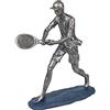 G&S - Statuetta sportiva, motivo: Il giocatore di tennis, finitura anticata, altezza 18 cm