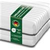 DREAMSTAR Materasso in schiuma fredda Vital, argento, XXL, altezza 24 cm, ergonomico, a 7 zone, in schiuma fredda, grado di durezza 3 (H3), certificato Öko-Tex, ipoallergenico e antibatterico, 80 x