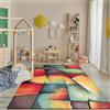 Paco Home Tappeto Salotto Moderno Pelo Corto Moderno Motivo Geometrico 3D, Dimensione:160x230 cm, Colore:Multicolore 6