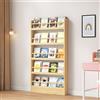 JFOZDM 3/4/5/6 Livelli Libreria, Libreria da Parete, libreria verticale, libreria bambini, libreria salvaspazio/Anti-dumping, per Camera dei bambini, Soggiorno, Ufficio, Camera da Letto, Bianco