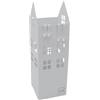 UNUS Portaombrelli Case per Ombrelli con Vaschetta Raccogli Acqua 4 Ganci 16x16x49cm bianco