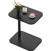Supfine Tavolino da salotto regolabile in altezza a forma di C, girevole a 360°, 40 x 30 cm, per divano, letto, scrivania (nero)
