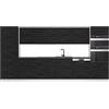 B BELINI GROUP Belini - Blocco cucina Naomi - Mobili da cucina da incasso 360 cm, senza elettrodomestici con pensili e mobili base, con piani di lavoro, in ebano royal