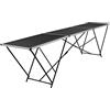 Generico Tavolo Pieghevole per Carta da Parati MDF Alluminio 300x60x78cm,Nero,11.15kg,140718