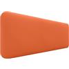 DHOME Testata Imbottita Liscia Arrotondata in Similpelle per Parete Acustica Testate Fonoassorbenti Testiera Letto Camera da Letto (Arancione, 160cm)