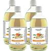 Generic Fei Fan Diffusore Ambiente 26 Fragranze Naturali e Intense ad Alto Concentrato di Essenza - Made in Italy Formato Ricarica da 500ml - 4 Flaconi (Fiori d'Arancio)