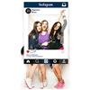 Paprint Cornice Photo Booth Instagram, Facebook, Selfie Frame Personalizzata, con Supporto in PVC Solido, Disponibili Vari Formati! per Feste, Matrimoni, Compleanni, Eventi ECC. (Instagram Blue, 80_x_120_cm)
