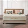 Naturalex | Luxury | Materasso Memory Matrimoniale 160x200 cm | Gamma Hotel Premium | Extra Spessore 30 cm | Sistema Anatomico Rinforzato Antiaffossamento | 7 Zone con Struttura Ultra Ventilante