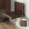 Generic Fasciatoio pieghevole da parete, in legno, salvaspazio, per camera da letto, bagno, ingresso, soggiorno, supporta fino a 100 kg
