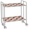 DON HIERRO Carrello da cucina pieghevole grigio con ruote BAUHAUS 2 ripiani