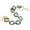 HAPINARY Catena per Borsa in Acrilico e Lega Verde, Tracolla Raffinata per Borse Fai da Te, Accessorio Moda Resistente e Versatile