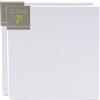 ARTIKUM 2X Lino Premium 70x70cm | Tela su Telaio a Barella | 100% Lino ±430 g/m² Tripla Innescata, Pronta a Dipingere