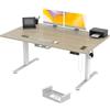 TRIUMPHKEY Scrivania Regolabile in Altezza 160 x 80cm,3 Controller di Memoria,con Porta di Ricarica USB,Elettrica Scrivania per Computer,Studio, Ufficio,Postazione di Lavoro