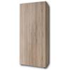 Stella Trading BASE, Armadio classico in 3 diverse dimensioni, versatile, ante a battente, effetto rovere sonoma, 80 x 177 x 52 cm, L x A x P