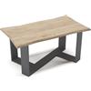 Vicco Tavolino Arne, Rovere dorato, 90 x 50 cm, per l'utilizzo come superficie d'appoggio nell'area living