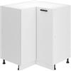 B BELINI GROUP Belini - Mobile da cucina, 90 cm di larghezza, SNP mobile da cucina senza piano di lavoro, mobile angolare da cucina con 1 anta, colore: Bianco opaco