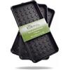 DIKEL Set di 3 vassoi per scarpe 72 x 35 x 3,5 cm - Robusto portascarpe con bordo alto - Tappetino scolapiatti per scarpe bagnate - Grande scarpiera e scarpiera - Vassoio antiscivolo - Nero