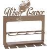 Arti & Mestieri Wine Corner - Porta Bottiglie di Design 100% Made in Italy - in Ferro, 45 x 10 x 45 cm - Beige