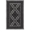 ABC Tappeto arredo-bagno fatto a mano in cotone ALGHERO black 50x80