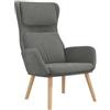vidaXL Sedia Relax Grigio Scuro in Velluto