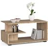 AKORD | Tavolino da Caffè in Legno | Tavolo Salotto Moderni | Credenza per il Soggiorno | Arredamento Casa | Tavolini a 3 livelli | Piano in laminato 16mm | 90 x 45 x 51 cm | Sonoma