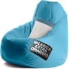 Avalon - Puff Poltrona Sacco XXL Jive Deluxe Sfoderabile, Pouf Sacco di Qualità Sartoriale, Bean Bag per Sedersi Ergonomico, Tessuto Antistrappo Impermeabile, Made in Italy(95x135cm-Petrol)