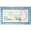 GUIZZO Creart - Targa Personalizzata Nomi/Via in Ceramica, Targhetta Modificabile con Cornice Mosaico, Targhetta Porta Ingresso con Numero Civico Esterno Made in Italy, 17x9.5H cm, Panna/Azzurro