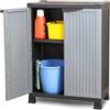 THOYTOUI Armadio per attrezzi,Armadio di servizio,Spazio di archiviazione di grande capacità,per garage ufficio officina,Armadietto in Plastica 68x39x92 cm