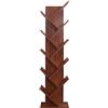 Rebecca Mobili Libreria ad Albero Scaffale 10 Ripiani Legno Marrone Noce Stile Contemporaneo Ufficio Salotto - Misure: 160 x 44,5 x 22 (HxLxP) - Art. RE6404