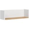 Vicco Libreria da parete Viktor, Bianco/Rovere artigianale 67.8 x 20 cm | per montaggio a parete per libri, decorazioni o accessori da bagno