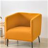 Mswborml Quadrato Copripoltrona Elasticizzato 1 Posto Chesterfield, Antiscivolo Fodere Copripoltrona da Cocktail Universale Rimovibile Fodera per Poltrona per Hotel Salotto Poltrona Lavabile,K