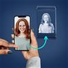 LOOXIS Foto Laser 3D Personalizzata della Propria Immagine in Vetro - Idea Regalo per Natale, Compleanno, Anniversario di Matrimonio, Donne e Uomini - Vetro Viamant, Ologramma, cuboide XS, Verticale