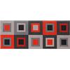 ABC TAPPETO CUCINA JOY GREY RED 57X140