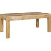FineBuy Tavolino 110 cm Legno Massello di Mango Chiaro, Stile Country