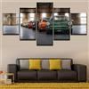 SSYYJJ Quadro su Tela 5 Pezzi Classica Auto Vecchio Stile 911 Pittura Moderna Opera d'Arte Arte HD Stampato Poster Parete Soggiorno Foto Decorazioni per la casa