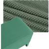 QOEUIUJ Fodera Ottomana, Copri Pouf Quadrato 50x50 80x80 40x40 60x60 100x100 90x90 110x110 Copertura Poggiapiedi Elastico in Jacquard, Cover/Protettiva for Sgabello(Grass-Green,20x20in/50x50cm)