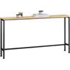 SoBuy Tavolo Consolle Ingresso Allungabile Tavolo Salvaspazio in Legno Vintage - Design Semplice e Elegante, Facile da Montare, L120 x P20 x A65 cm, per Soggiorno, Corridoio, Ufficio - FSB19-E