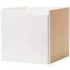 IKEA KALLAX Inserto con porta, 33 x 33 cm, a forma di onde/bianco