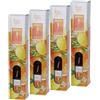 Magic Lights | Set 4 Diffusori a Bastoncini Profumo Agrumi 125 ml - Freschezza Naturale - Made in Italy