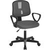 Klihome Sedia da Scrivania per Bambini, Sedia da Studio Girevole, Grigio | Sedie Ergonomica con Ruote, Tessuto a Rete Traspirante, Sgabello Girevole con Schienale Regolabile Automaticamente
