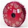 Aurora Store Festone Natale Ghirlanda Orpello Lucido 50 mt Rosso Striscione Diametro 5cm Filo Decorazione Ciniglia Fuori Porta Natalizie Decorazione Addobbi per Negozi,Case, Giardino, Esterni