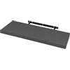 WOLTU Mensola da Muro Rettangolare Scaffale Libreria a Parete Decorazione per Cameretta Ufficio Porta CD/Dvd in Legno Grigio scuro 90cm RG9370dgr