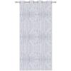 Arsvita Tenda a fili, effetto metallico, con occhielli, 140 x 250 cm, colore: bianco