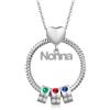 Wamantic Regalo Nonna Collane Donna Personalizzato - Regalo Nonna Natale Gioielli Collana Nome Personalizzabile Regali Compleanno per Nonna Mamma