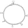 Brosway Bracciale Donna, Bracciale Tennis in Acciaio con Simbolo Coccinella/cornetto/elefante/ferro Di Cavallo/quadrifoglio | Collezione Desideri - BEI018