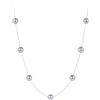 Skcess Collana da donna in argento 925, con perle, grigio chiaro, 55 cm, 55CM, Argento sterling, Perla