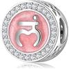 Magic Charms Bead Charm 7 Chakra per Donna 925 Gioielli in Argento Sterling 925 Confronta con Braccialetto e Collana Regalo per Mamma Figlia Sorella Migliori Amiche