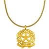 D'Origine Collana con Stemma Italiano, Catena con Bandiera, Gioiello da Uomo in Ottone