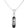gioiellitaly Collana scarpetta danza classica in argento 925 catenina veneziana lunghezza a scelta 40/45/50 cm ciondolo scarpa ballerina ragazza
