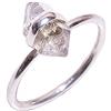 Lavie Jewelz Anello in argento Sterling 925, gioielli artigianali RSR3000 delle donne del diamante crudo naturale di Herkimer e Argento, 17,5, cod. RSR3000d